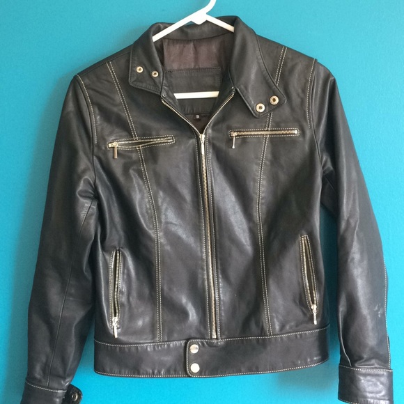 Faux leather moto jacket - Picture 5 of 6